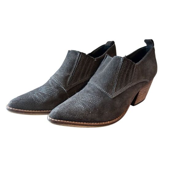 Sixtyseven Anthropologie Women's Suede Ankle Booties sz 37 Western, Cowgirl, Boh - Picture 3 of 7